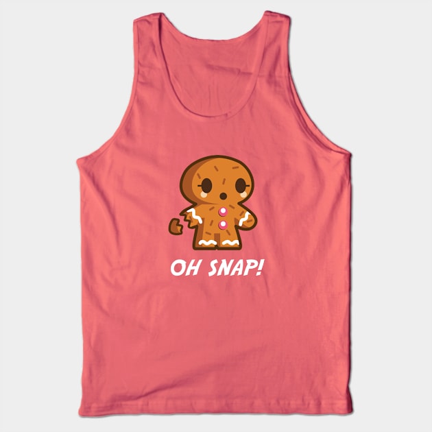 Oh Snap Gingerbread Man Tank Top by Barkin_MADD